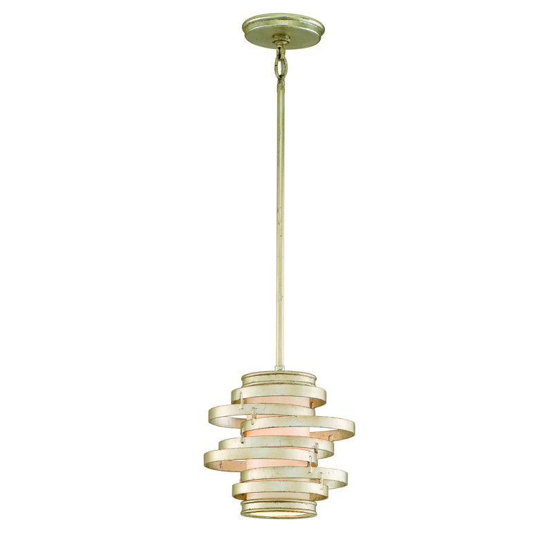 Mini Silver Glass LED Pendant Light