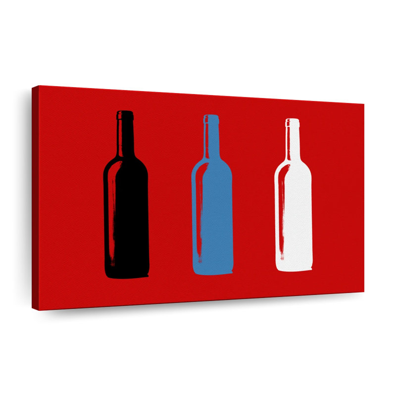 " Wine Themed " by PaintboxJenny, 34" H x 51" W x 1.25" D