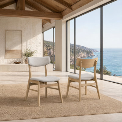Upholstered Solid Wood Dining Chair