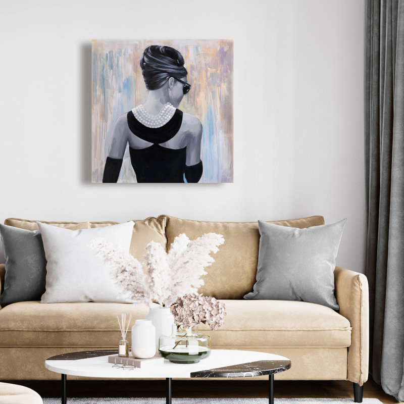 " Audrey Hepburn ", 24" H x 24" W x 1.5" D