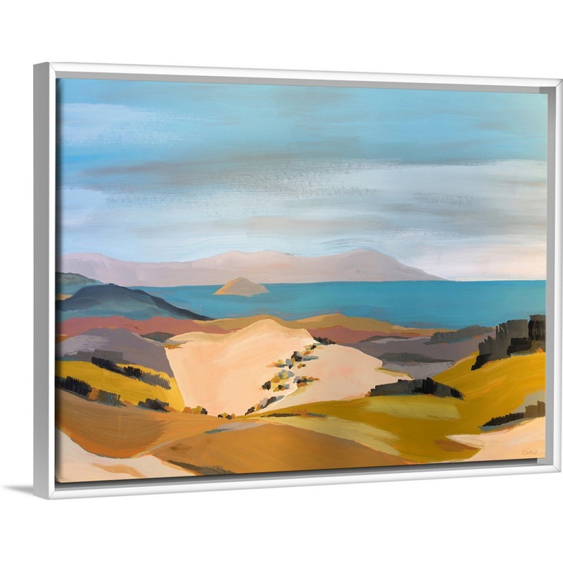 Reproduction d’art sur toile, "San Luis Obispo" par Pete Oswald, H 32 po x l 42 po x P 1,75 po, Cadre blanc