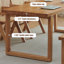 Bureau rectangulaire brun en bois massif-1137979744