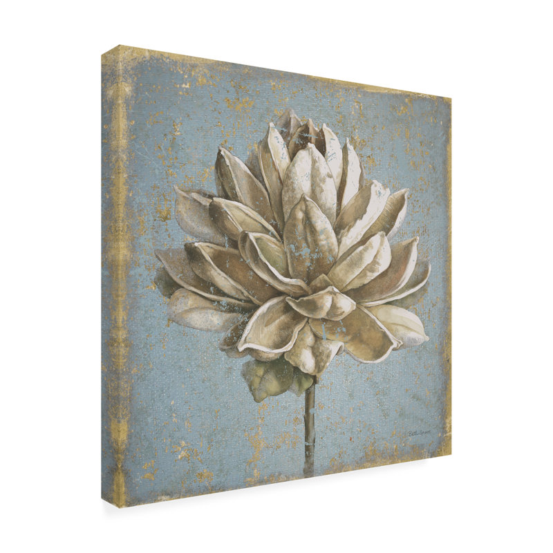 «Seed Pod I No Words and Stamp Gold» par Beth Grove - impression sur toile tendue, H 14 po x l 14 po x P 2 po