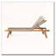 Chaise longue d'extérieur en corde