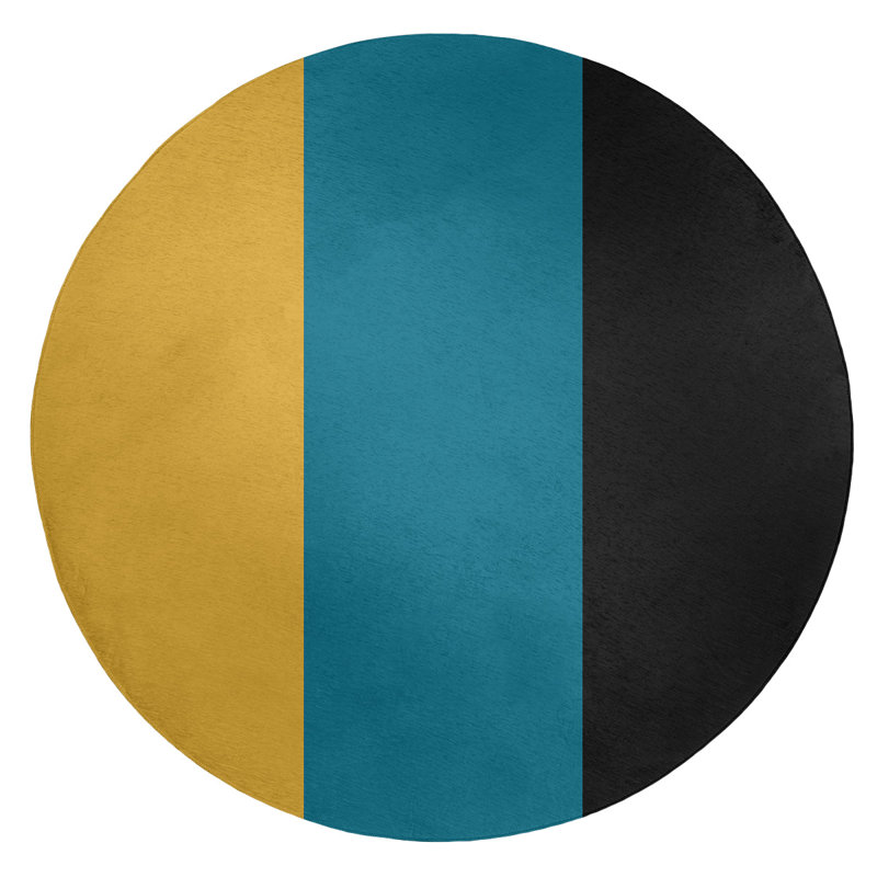 Chenille Indoor Rug, Round 5'