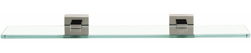 Contemporary II Bracket Shelf, Satin Nickel, 2" H x 18" W x 5" D