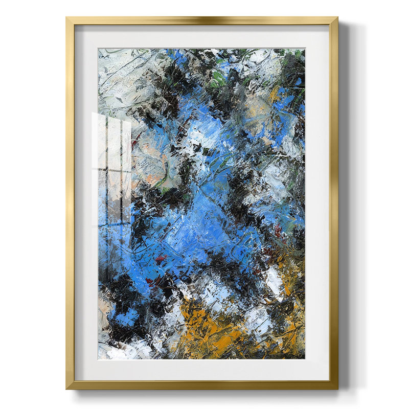 Terre naturelle II - impression encadrée, H 28,5 po x l 20,5 po, Doré