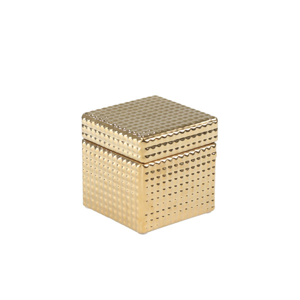  Angles Collection Modern Crystal Hand-Crafted Decorative Small  Box With Lid - 6 Inch Small Box With Lid: Home & Kitchen