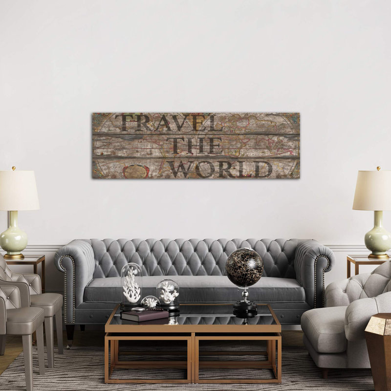 Travel The World by Diego Tirigall - Wrapped Canvas Panoramic Print, 182.88 cm H x 60.96 cm W