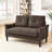 Elegant Tufted Loveseat with Easy Assembly