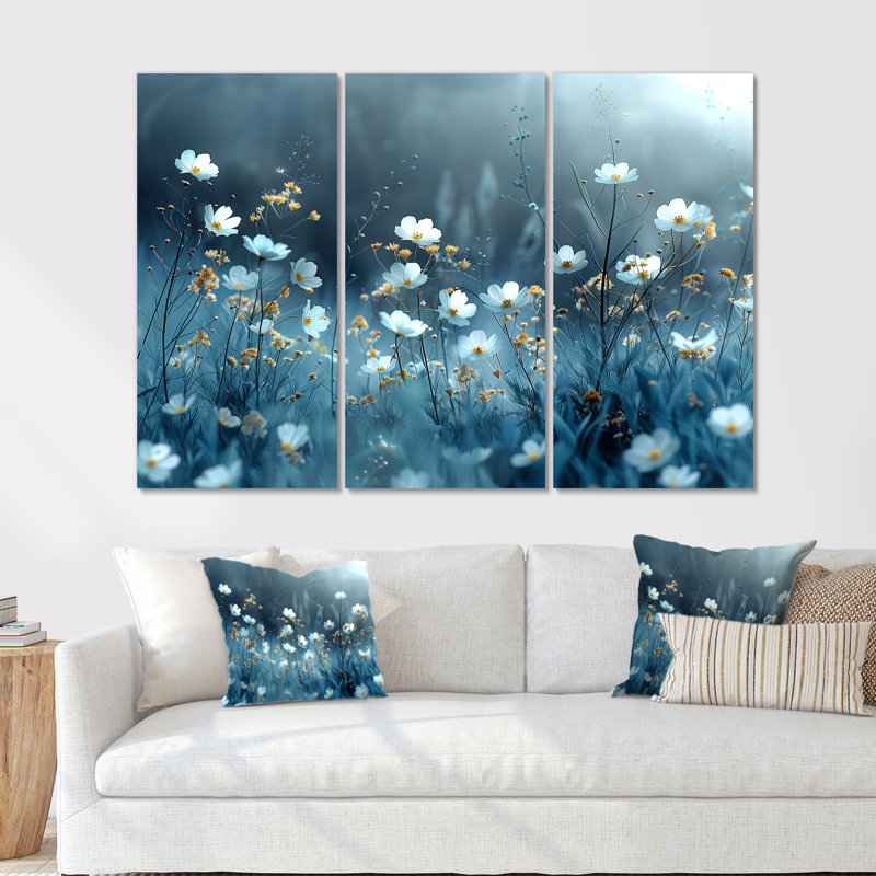 Ensemble de salon Bibeau Wildflowers Summer Wonderland - Wildflowers, Métal, H 40 po x l 60 po x P 1 po
