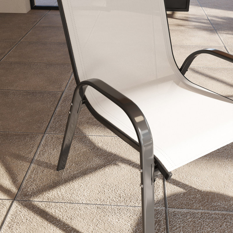 Ensemble de chaises d'extérieur en filet, chaise d'appoint, fauteuil, chaises de salle à manger modernes, ensemble de 4 chaises