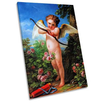 X7626 Cupid Bow Picture 1 Piece Wrapped Canvas Painting