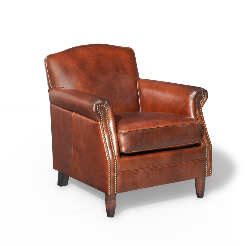 Fauteuil club en cuir Bromwell