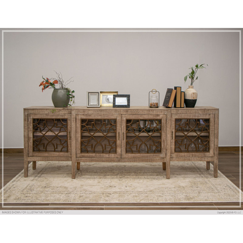 Console en bois massif Damico