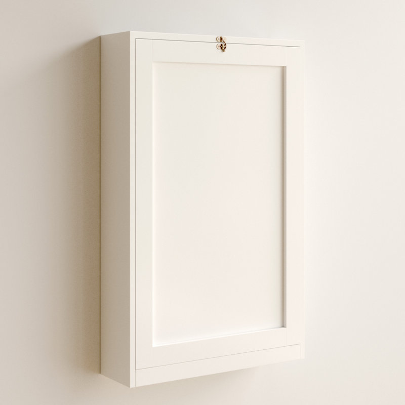 Ahraya Wall-Mounted Fold-Out Writing Floating Desk, White