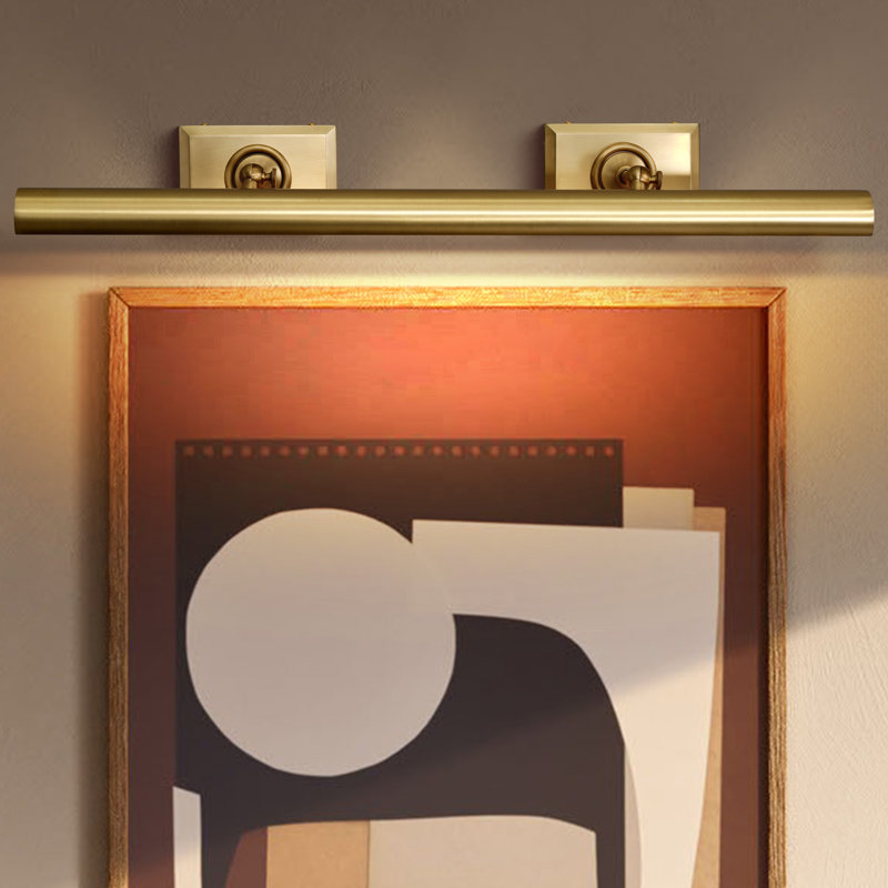 Modern Dimmable Led Wall Mounted Picture Light, Gold, 3.94" H x 30" W x 7.87" D
