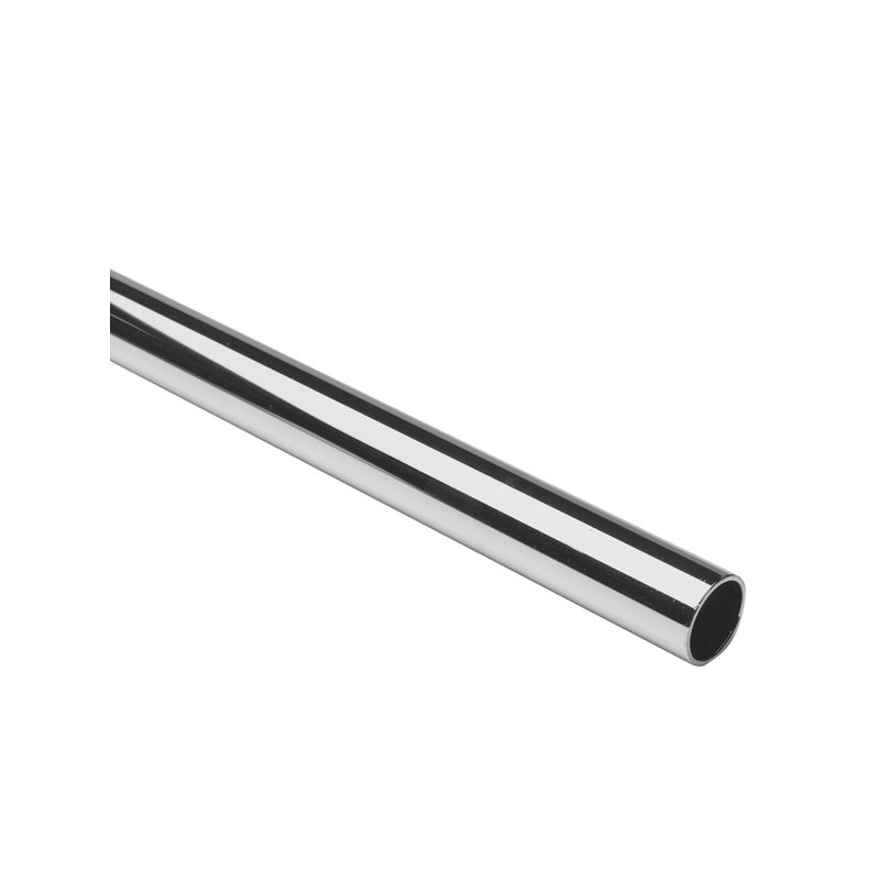 Tringle pour garde-robe l 96 po, Chrome poli