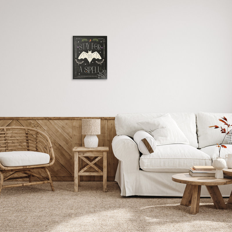 "Stay For A Spell Expression" par Veronique Charron sur toile, Toile noire, H 20 po x l 16 po