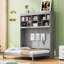 Lit escamotable mural Murphy avec tablettes supérieures et USB