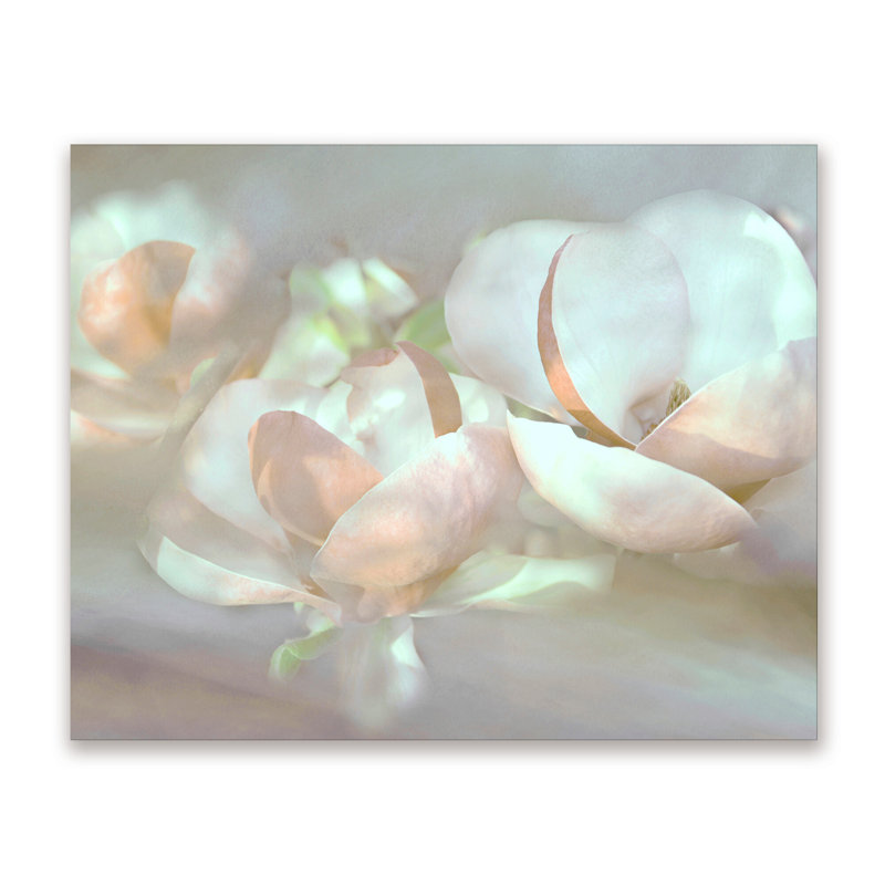 Nature Inspired Magnolia Dreams, 16" H x 24" W x 1.5" D, Wrapped Canvas, Does Not Apply