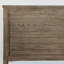 Lit simple avec lit gigogne, transitionnel, gris chaud brossé au fil de fer, bois massif, grain de bois pour la chambre à coucher-133255980