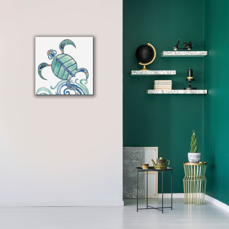 «Undersea Luau 3» par Alicia Ludwig, art mural sur toile, H 26 po x l 26 po x P 1,5 po