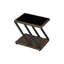 Wicker Rattan Outdoor Side Table With Tempered Glass
