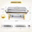 Chafing Dish for Buffet 4 Pack, 8 Qt Stainless Steel Chafer and Buffet Warmer Sets with Lid-229351321