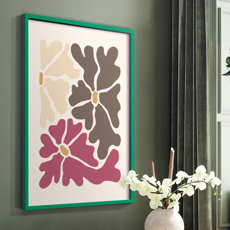 Matisse CCLX, reproduction encadrée - bois massif, H 10 po x l 8 po, Vert