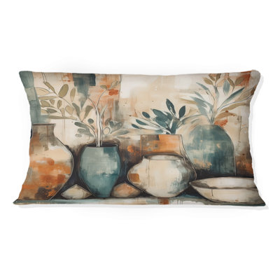 Orange et vert canalisant les vibrations bohémiennes - Coussin Boho
