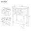 Console Skai en bois avec 3 tiroirs et tablette inférieure-1897364041