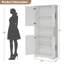 Grand garde-manger blanc, unité autoportante de 70 pouces avec portes et tablettes réglables pour un rangement dans plusieurs pièces-558704327