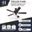 Miller Park 44'' Ceiling Fan with Light Kit-2020076990