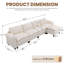 Canapé d'angle rembourré avec 1 repose-pieds-610615063-610615057