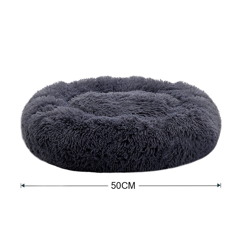 Velvet Bolster Pet Bed