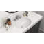 Lavabo de salle de bain encastré en porcelaine ovale blanche avec trop-plein Ruvati-101342108