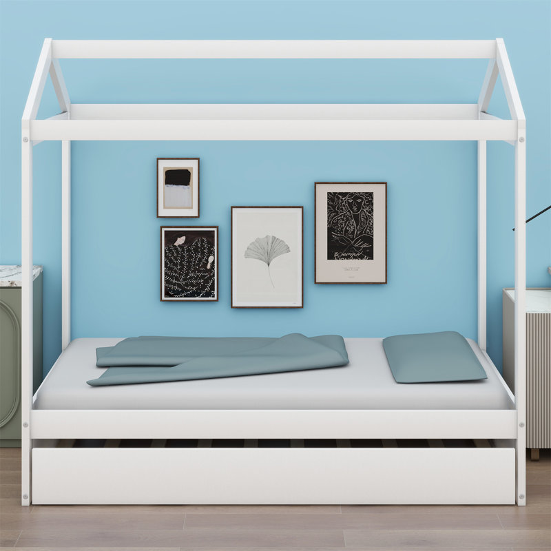 Lit maison avec lit gigogne