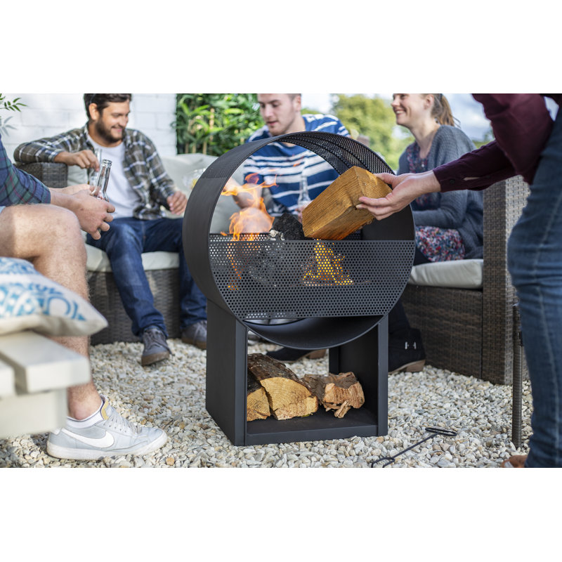 La Hacienda Camacha Round Fireplace