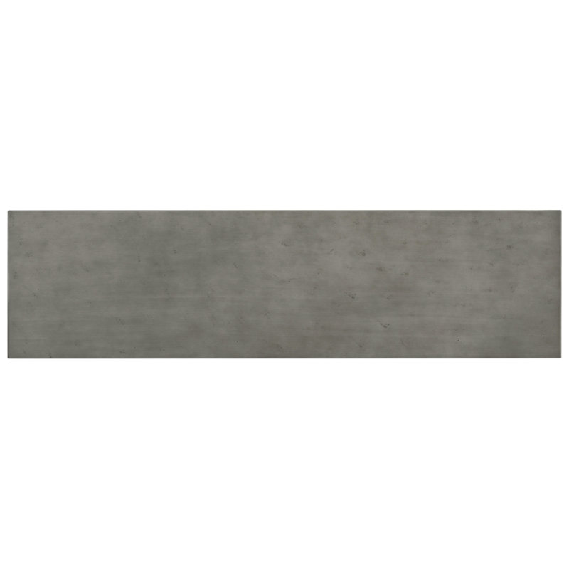 59" Long Console Table, Gray, Natural