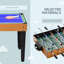 Table multi-jeux, table de billard, hockey, tennis de table, soccer sur table