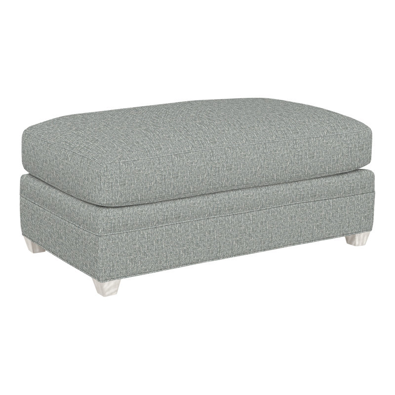 Fairgrove Ottoman, Casa Blanca, Tuck Graphite, No