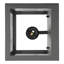 Burns Steel Flush Mounted Sconce