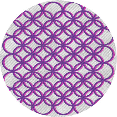 Tapis mauve à motif géométrique Knupp