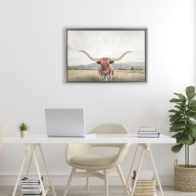 Cadre flottant Longhorn Portrait