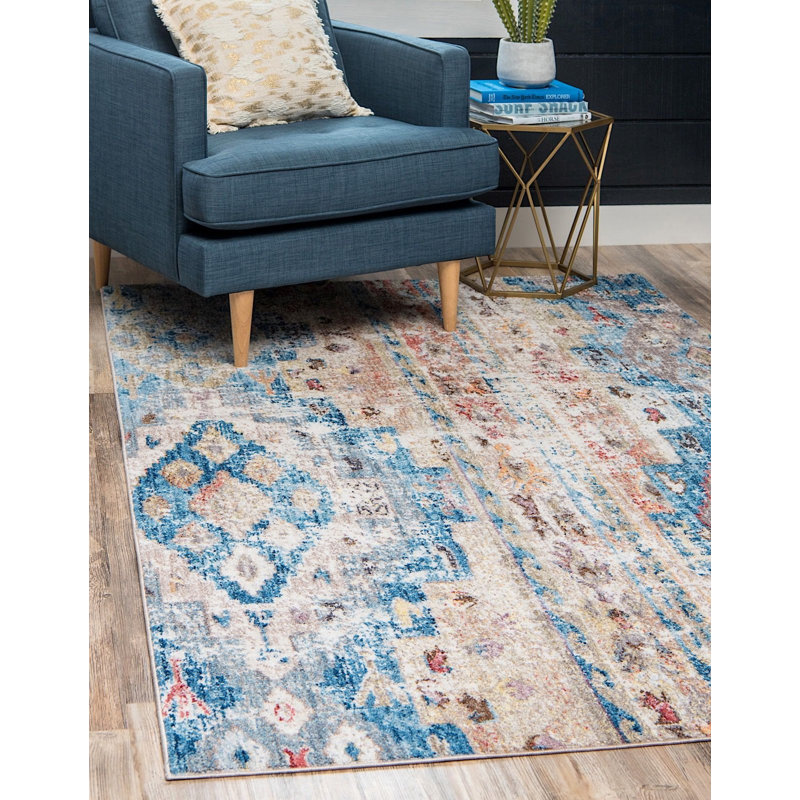 Geometric Indoor Rug, Rectangle 9' x 12'