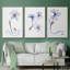 «Wobbler Blooms I», reproduction sur toile 3 pièces-91887515-91887518