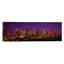 Bâtiments allumés la nuit, houston, texas, états-unis-impression sur toile tendue-19988687-71992497