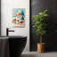 «Whimsical Bloomscape Abstract Colorful Contemporary Contemporary Tree», reproduction d'art murale-129718664