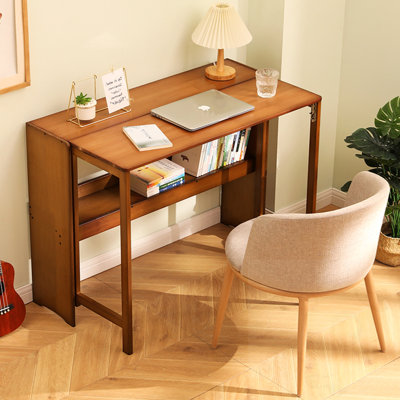 Folding Desk with Shelf